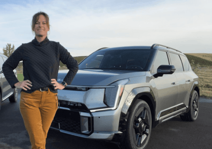 Sara Lacey With The Kia Ev9