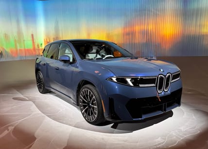The Bmw Ix3 In Ocean Wave Blue
