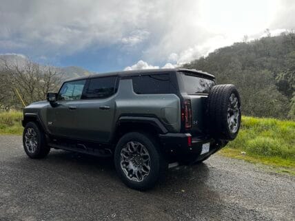 A Girls Guide To Cars | Gmc Hummer Ev Suv: A Kitschy-Cool Ev With Functional Space, Utilitarian Interior - Gmc Hummer Ev Suv Rear 34