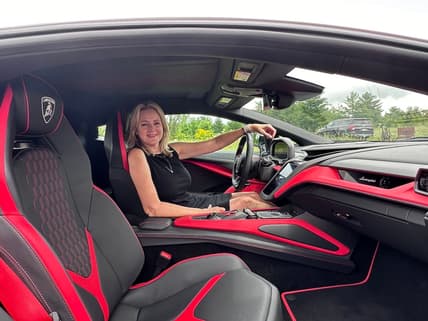The Author In The Driver'S Seat Of The Lamborghini Revuelto