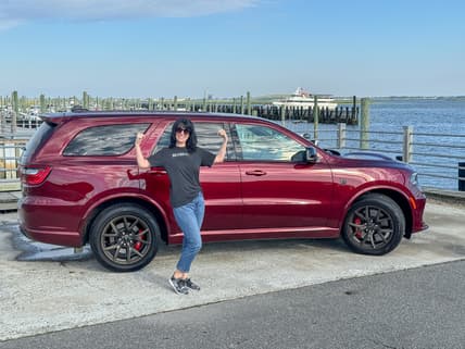 Jenn Posing With The 2026 Dodge Durango Srt Hellcat
