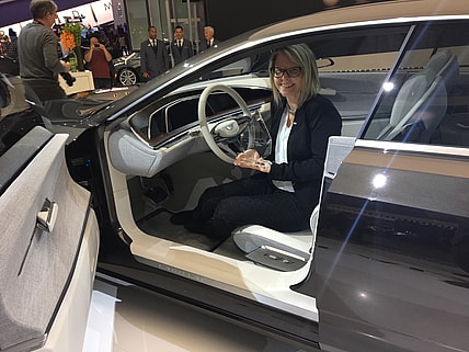 Jennifer Kraska In The Escala Concept Vehicle