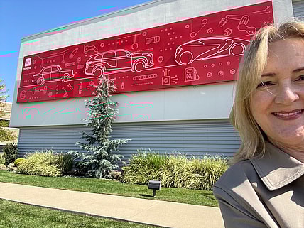 Me Outside The Toyota Princeton Plant