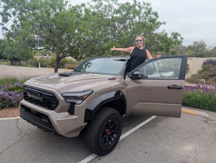 Liv Standing With The 2025 Toyota Tacoma Trailhunter Double Cab