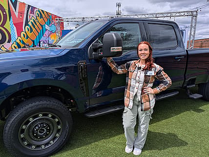 Shannon With The Ford Super Duty Carhartt