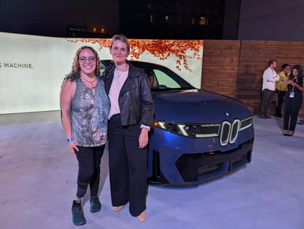 Me Standing With The Bmw Design Works Ceo, Julia De Bono