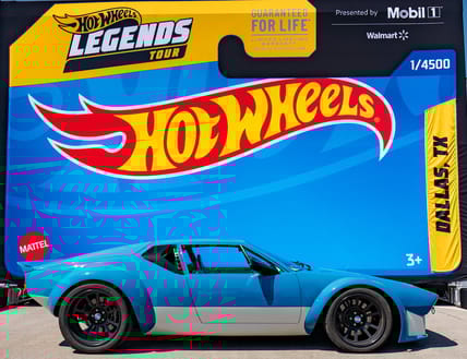 The Hot Wheels Legends Tour Dallas Winner, A De Tomaso Pantera. Photo: Tabatha Chovanetz