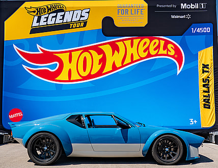 The Hot Wheels Legends Tour Dallas Winner, A De Tomaso Pantera. Photo: Tabatha Chovanetz