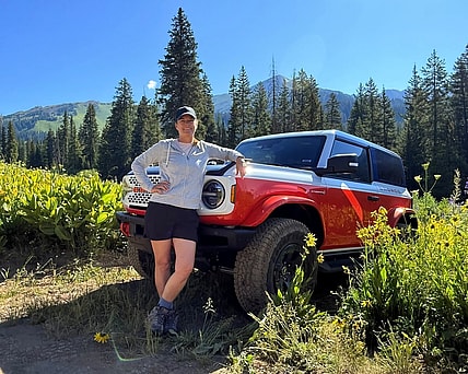 Sara Lacey With The Ford Bronco Stroppe Edition