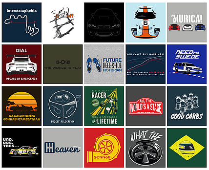 A Girls Guide To Cars | T-Shirts And Accessories For Gearheads On Sale At Blipshift - Blipshift Apex Everything 2016 Grid