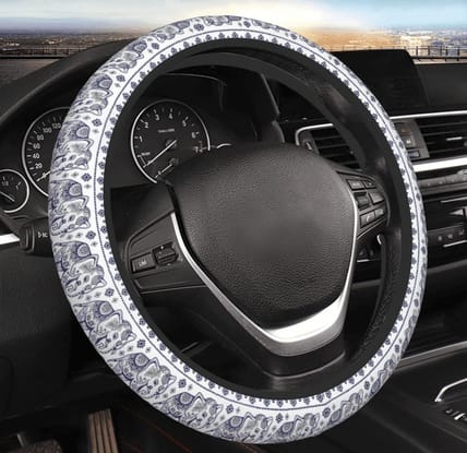 This Graphic Steering Wheel Cover Dresses Up Your Car'S Interior