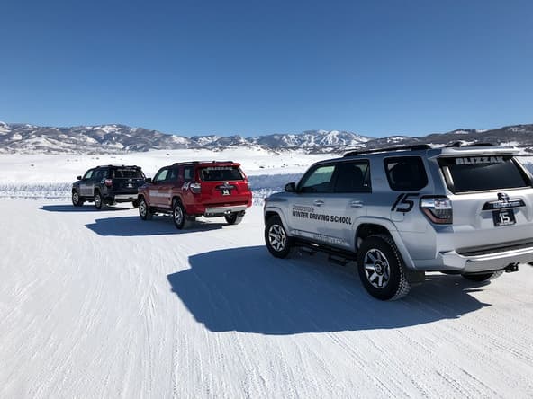 Drive In Snow Bridgestone Toyota Winter Driving School