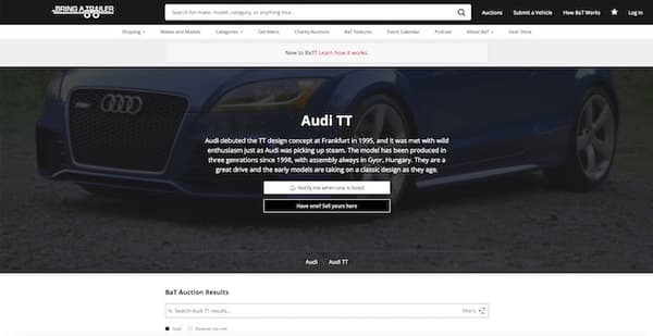 Dear A Girls Guide to Cars: I Need to Sell A Car, My MIL’s Classic Audi TT 2 Image From Bringatrailer.com