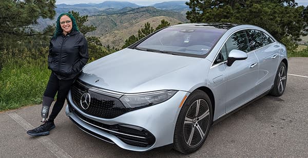 Mercedes EQS 450+: Anticipating Needs You Didn't Even Know You Had! 1 Surprisingly Sporty For A Luxury Sedan. Photo: Liv Leigh
