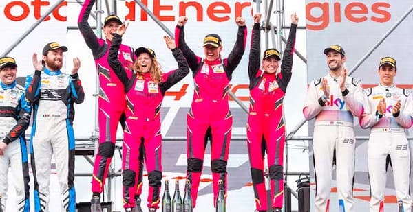 The Women Of Iron Lynx Celebrate A Record-Breaking Victory At The 24 Hours Of Spa