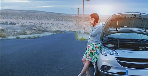 Stuck On The Side Of The Road. Photo Jeshoots