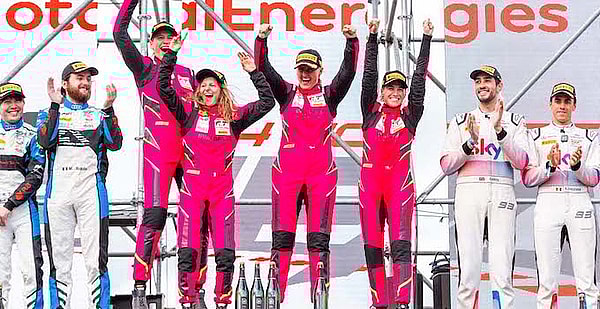 The Women Of Iron Lynx Celebrate A Record-Breaking Victory At The 24 Hours Of Spa