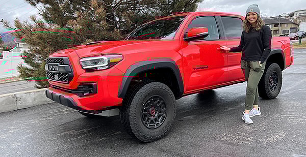 The Solar Octane Orange Makes The 2023 Toyota Tacoma Trd Pro Look Badder And Bolder. Photo By Allison Bell