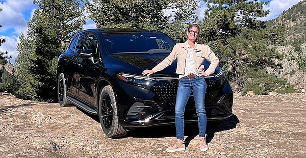 Does Anyone Have A Full-Size Electric SUV In The Works? 2 Sara And The 2023 M-B Eqs Suv Featured Image. Photo: Sara Lacey