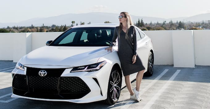 Featured image Jessica Doll with the Toyota Avalon