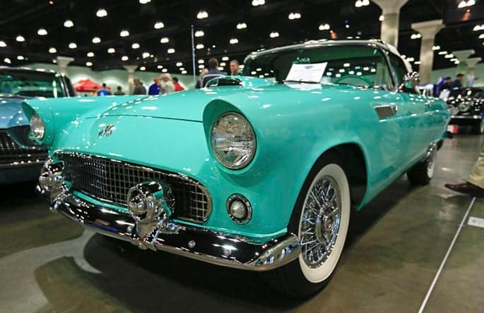A Girls Guide To Cars | 6 Ways To Make A Classic Car Show Fun For Everyone - Car 1955Fordtbird 75A2710 Sbc E1487286162909