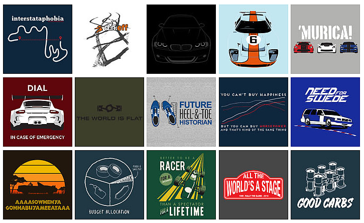 A Girls Guide To Cars | T-Shirts And Accessories For Gearheads On Sale At Blipshift - Blipshift Apex Everything 2016 Grid