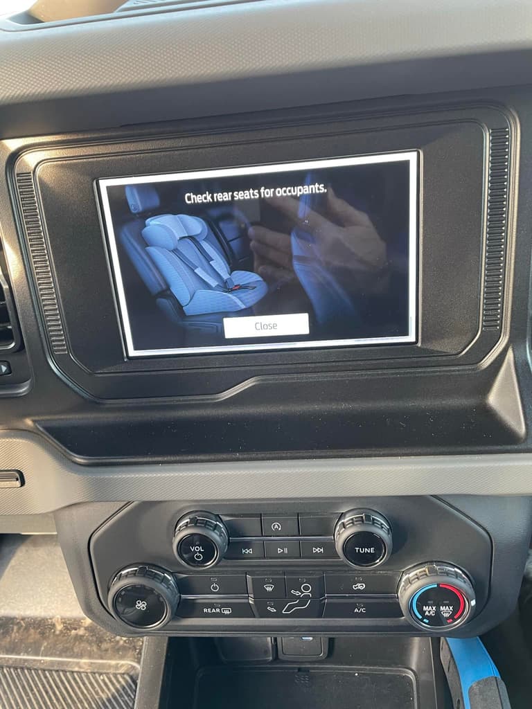 Rear Seat Reminder 