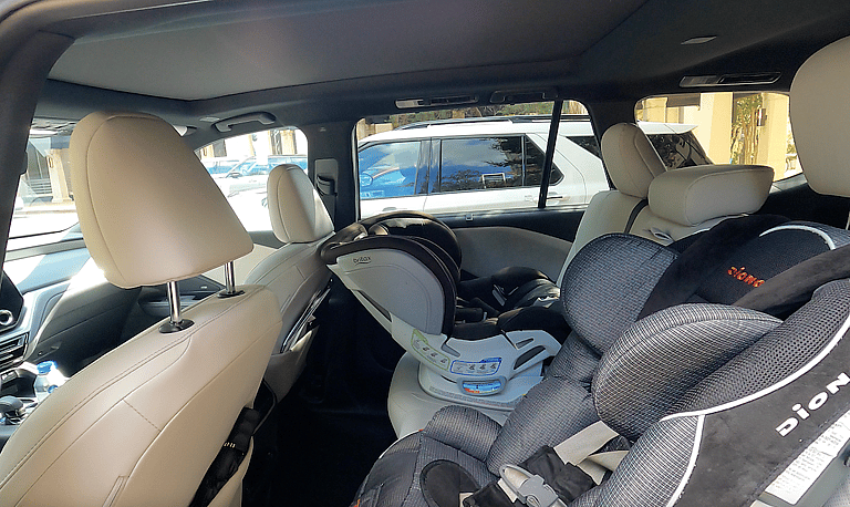 The Lexus Tx With Car Seats Installed For Car Seat Safety