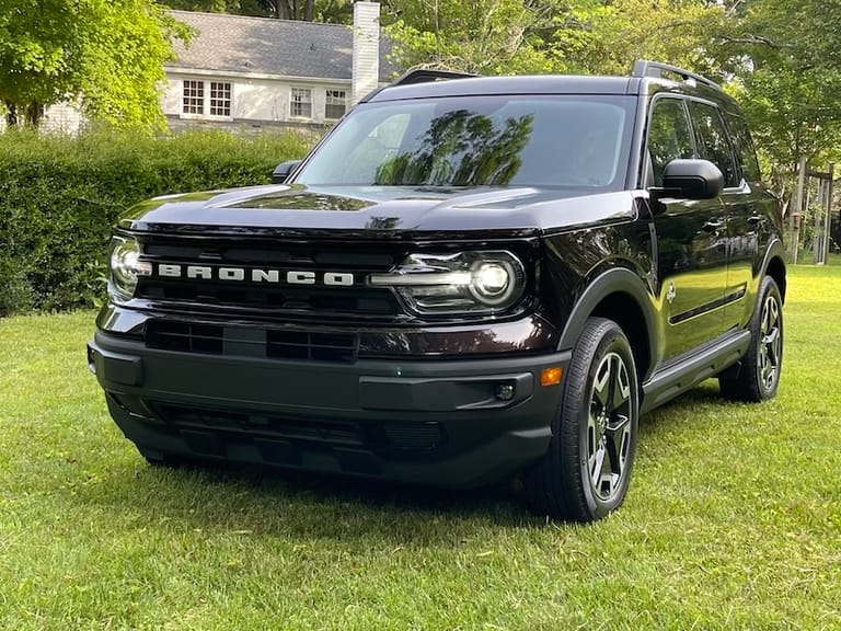 The Front Of The Ford Bronco Sport Has The Distinct Bronco Dna