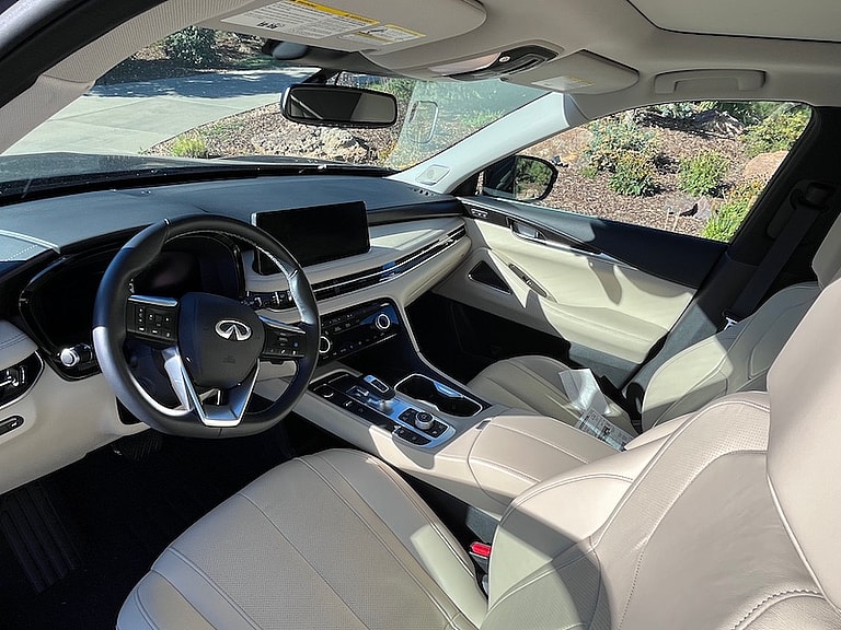 Interior Of The Infiniti Qx60.