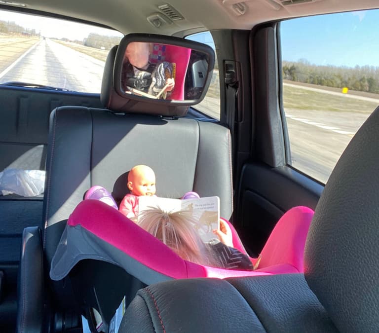 Is Your Potty Training Toddler Road Trip Ready? Here's How I Survived 4 The Rear Cabin Is Roomy And Visibility Is Good, Even With Kids Car Seats Installed. Photo: Erica Mueller