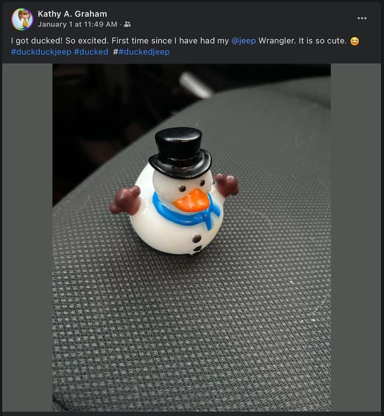 Kathy Graham Got Ducked! Photo: Kathy Graham Via Facebook