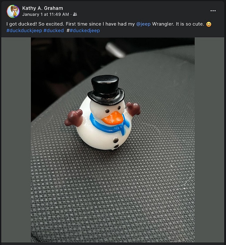 Kathy Graham Got Ducked! Photo: Kathy Graham Via Facebook