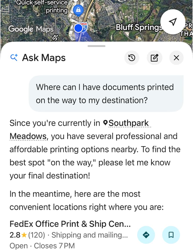 Google Maps Ask Maps Function Answers Questions In Real Time