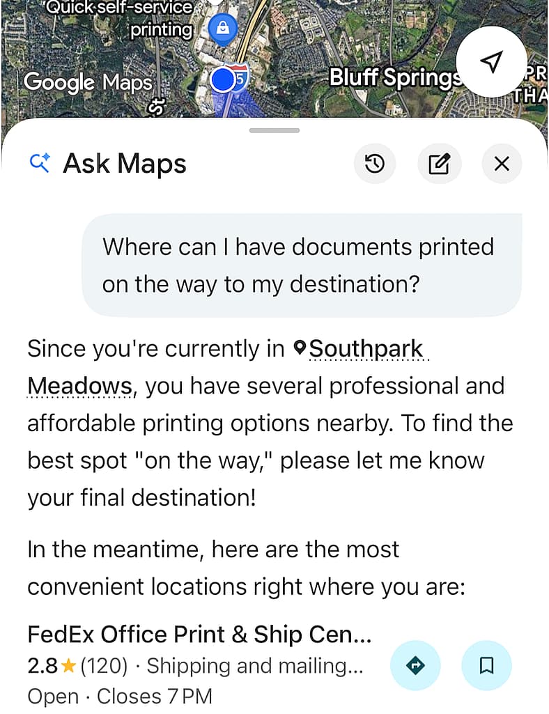 Google Maps Ask Maps Function Answers Questions In Real Time