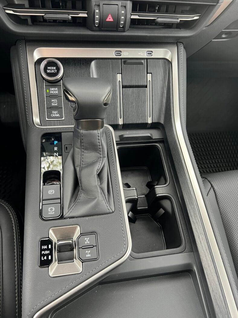 The Center Console Maintains Its Classic Feel In The 2024 Lexus Gx