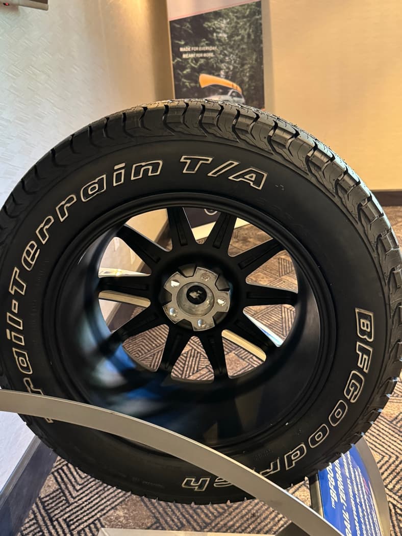 The Bfgoodrich Trail-Terrain T/A+ Tire Has White Outlined Lettering On One Side And Black On The Other Side, So You Can Have Your Pick Of Looks