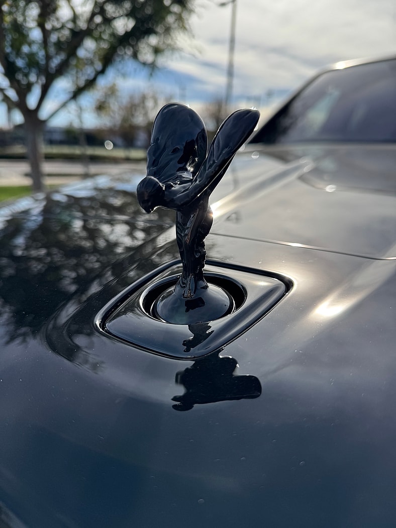 The Spirit Of Ecstasy On The Hood Of The Rolls-Royce Cullinan Series Ii