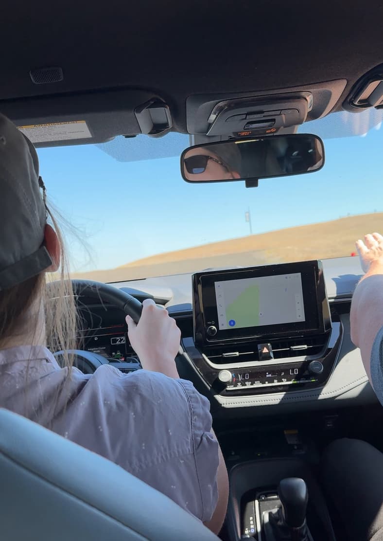 Kristen Dirt Drifting In The The 2026 Toyota Gr Corolla