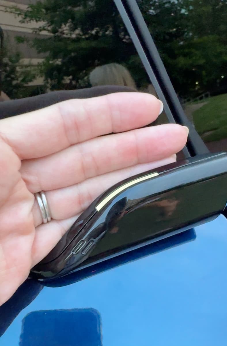 The Winglet Door Handles Light Up At Night