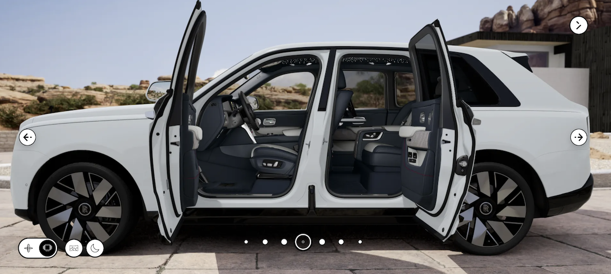 How Would You Design a Rolls-Royce Cullinan Series II? This Is How I'd Configure My Ultra Luxe SUV 6 I Would Configure The Rolls-Royce Cullinan Series Ii In Crystal White With Navy Accents