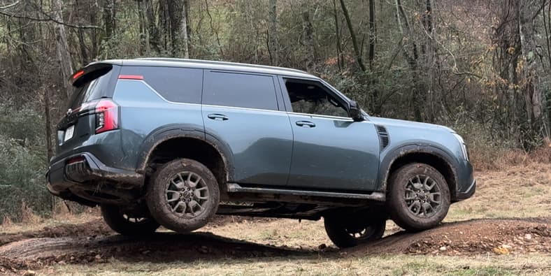 These Are the Best Off-Road SUVS, Say the 40 Journalists Who Drove Them and Voted 17 2025 Nissan Armada Pro-4X Off Road