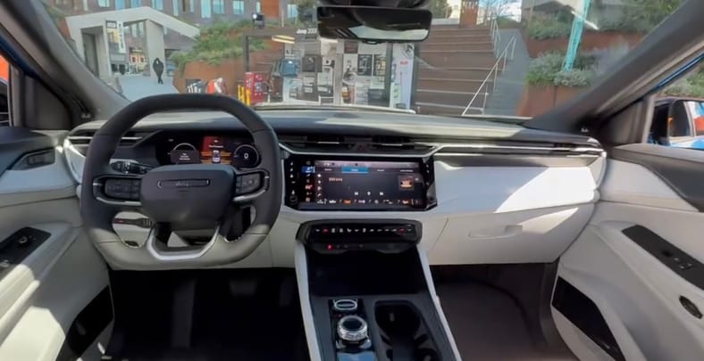 The Front Cabin Of The 2026 Jeep Cherokee Is Clean And Streamlined