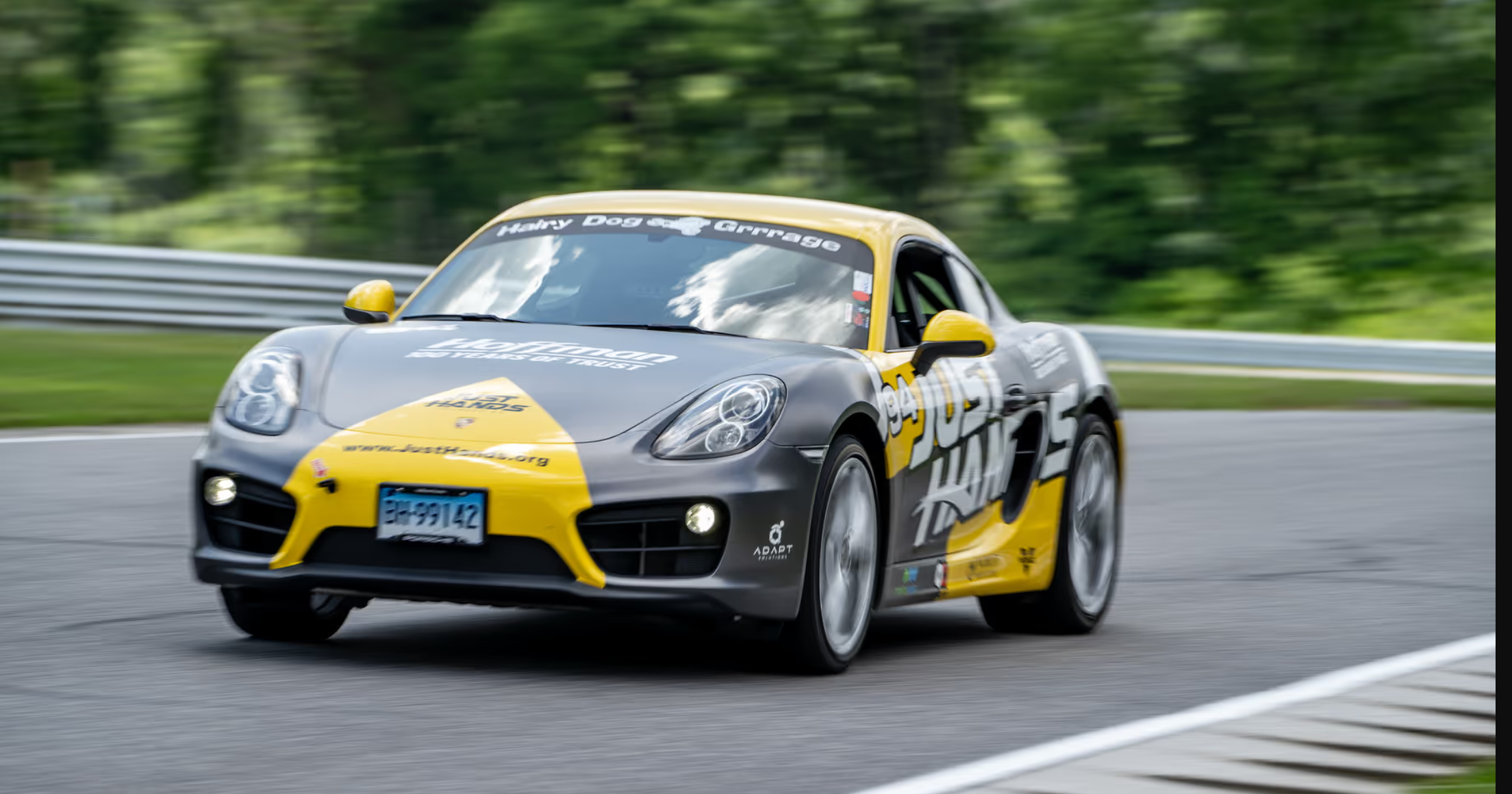 The Front End Of The Just Hands Porsche