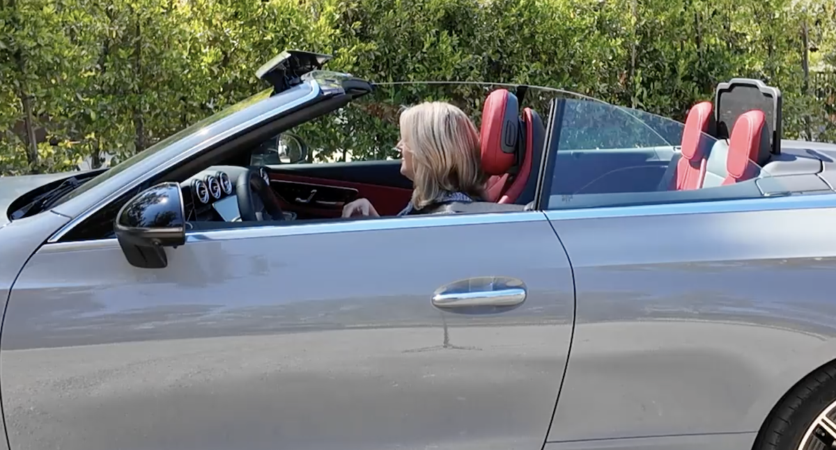 A Girls Guide to Cars | Mercedes-Benz CLE Cabriolet First Drive: Forget 'Messy Hair, Don't Care' In this Luxe Convertible - The Air Cap diffuser system on the Mercedes Benz CLE