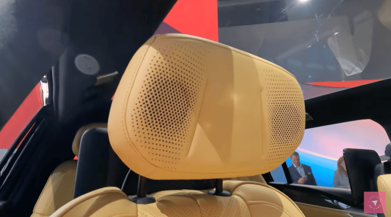Headrests Have Speakers Embedded In The Cadillac Escalade Iq