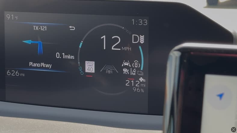 The 2026 Toyota Bz Driver Display Adjusts Your Range Based On Climate Controls