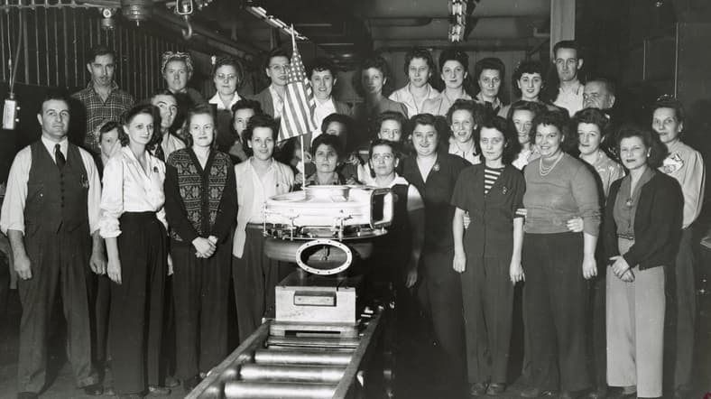 Ford Celebrates the Nation's 250th at Washington, D.C.'s Union Station With a Historic Car Exhibit 3 Ford Employees During Ww2 In 1944