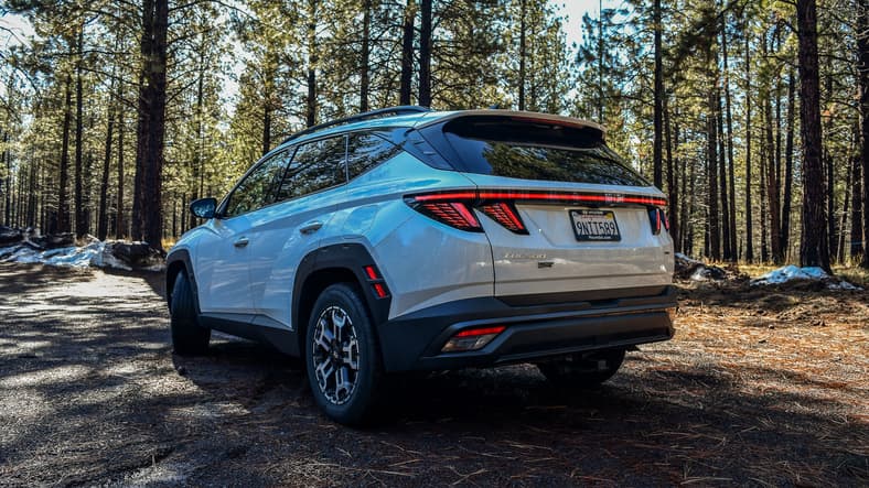 The Rear End Of The Hyundai Tucson Xrt
