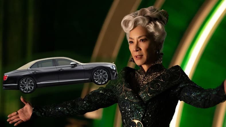 Madame Morrible And A Bentley Flying Spur